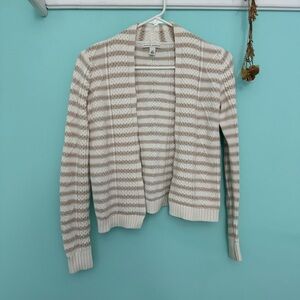 Cable knit cardigan Banana Republic striped